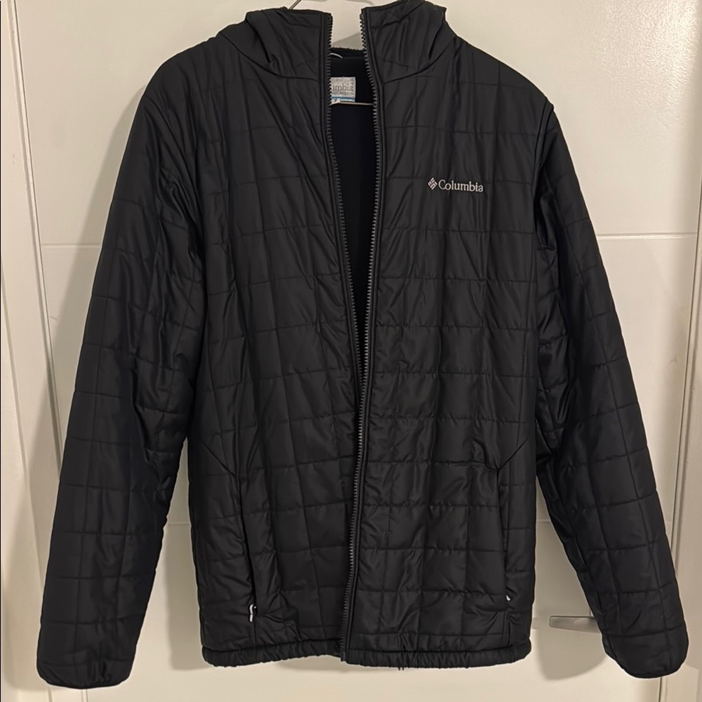 Columbia Kids' Black Quilted Hooded Jacket 18/20